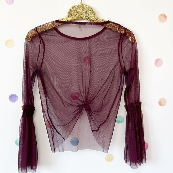 Charlotte Russe sheer blouse  - Picture 2 of 3